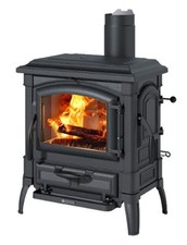 Stufa legna 5 stelle NORDICA Isetta 5.0 in ghisa smaltata nero antracite 8,2 kW