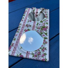 Vintage 60s/70s floral double mirror with magnifying feature
