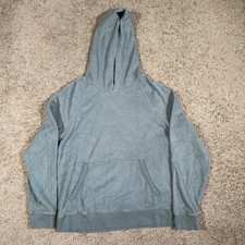 Outerknown Hightide Hoodie Sweatshirt Size XL, Green Terry Cloth