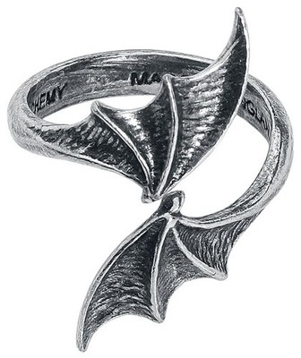 Alchemy Gothic Ring Damen Night with the Goethe Ring silberfarben L-XL