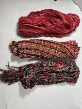 Women s Multicolor Abstract Art Scarf Polyester Sheer Set of 3