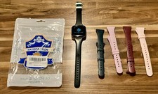 Fitbit Versa 2 Smartwatch Fb507 Fitness Tracker Black Band  Extra Bands