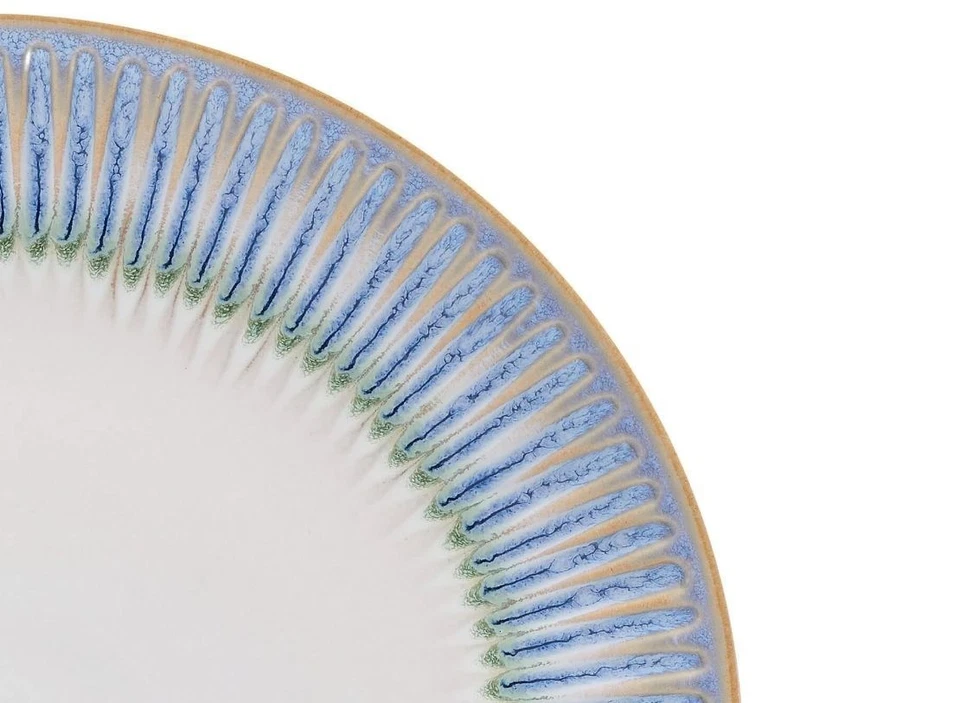 Pfaltzgraff Hensley 12-Piece Stoneware Dinnerware Set - Service For 4 Blue/White - Image 4 of 4