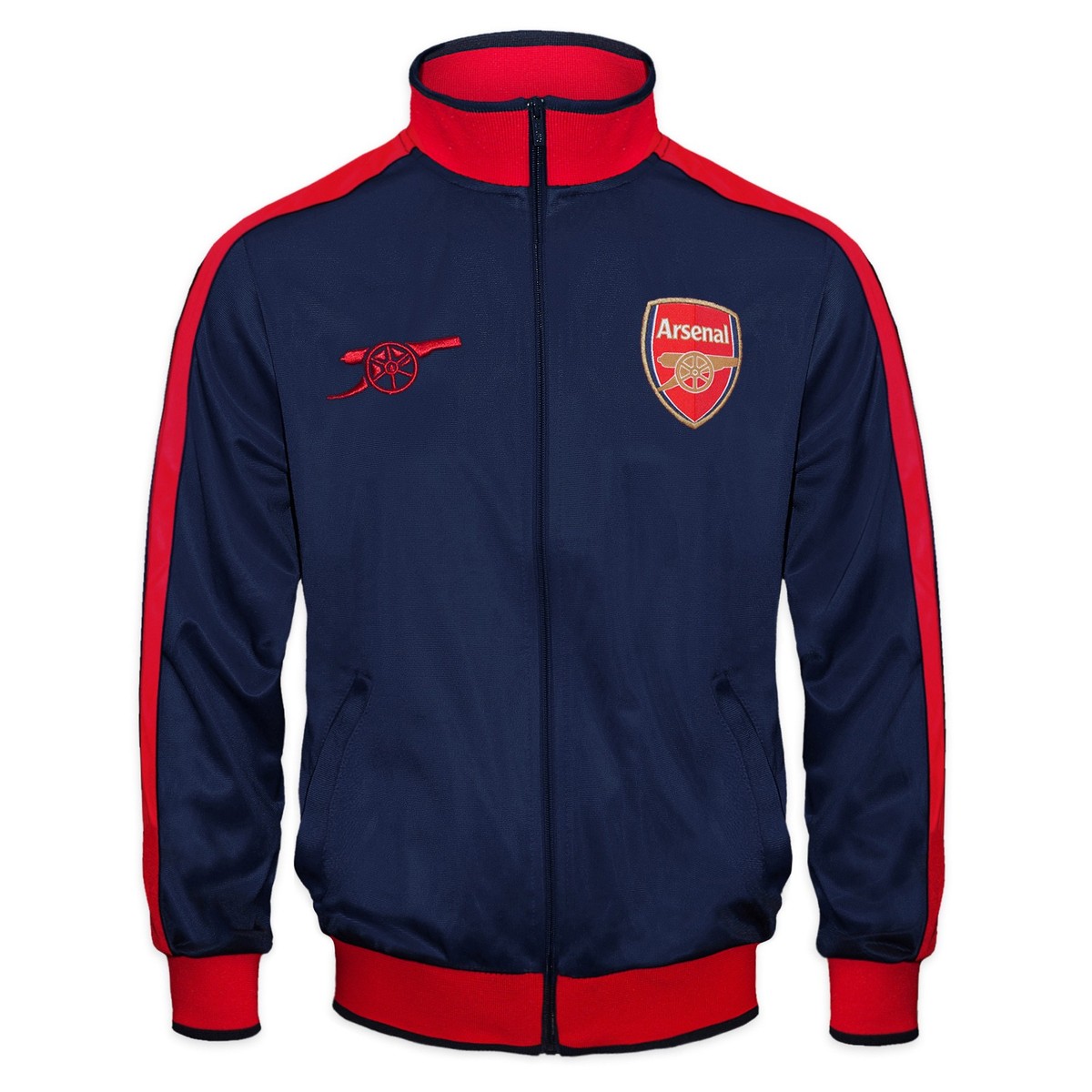 Arsenal Football Club - Felpa Ufficiale Da Uomo Con Cappuccio E Zip, In Pile, Colore Nero, Taglia XX-Large - 3