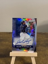 🔥2020 Panini Prizm #GBG-DD Delino DeShields Jr. Silver Game Ball Graphs Auto🔥