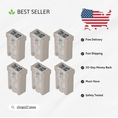 Compact & Flame-Retardant 6PCS Mini Fuses, 25A 32V - Ideal for Vehicle Repairs