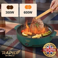 Electric MultiCooker Electric Frying Pan 220V Househould Barbecue Fried Steak UK