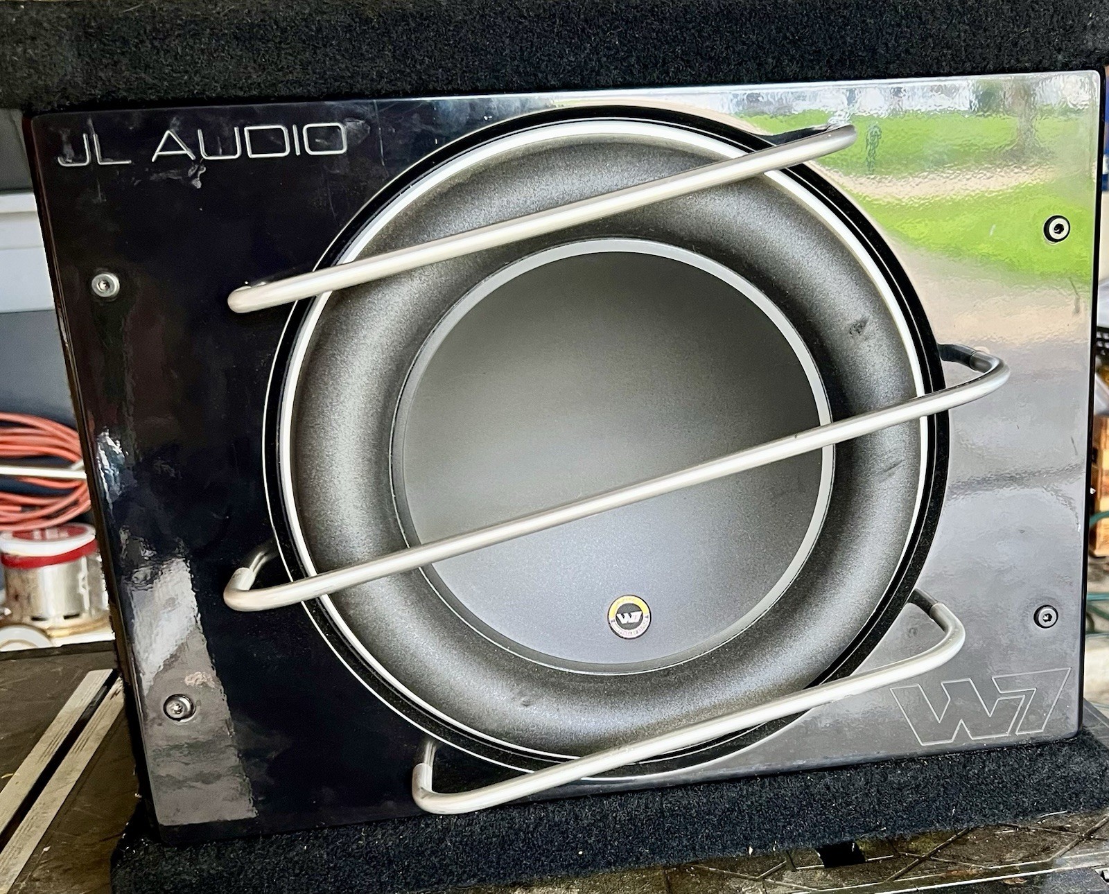 JL Audio W7 Enclosed Non-Powered Car Subwoofer Black Enclosu