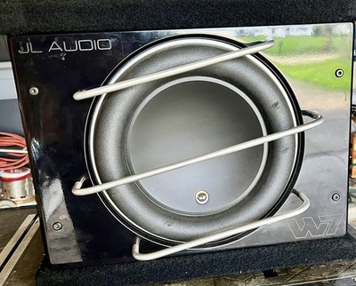 JL Audio W7 Enclosed Non-Powered Car Subwoofer Black Enclosure Powerful Bass