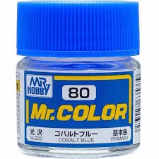 Mr. Hobby Mr. Color Lacquer C080 Semi-Gloss Cobalt Blue 10ml C80