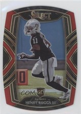 2020 Panini Select Club Level Red Prizm Die-Cut Henry Ruggs III #258 0kr