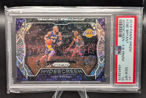 2019-20 Panini Prizm Widescreen Kobe Bryant Fast Break Prizm #1 PSA 10