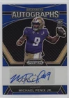 2024 Panini Prizm Draft Picks Auto Blue /149 Michael Penix Jr #DPA-MPJ Rookie RC