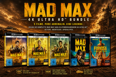 Mad Max 1-5 - Die komplette Saga - 4K Ultra HD + Blu-ray Bundle # UHD+BD-NEU