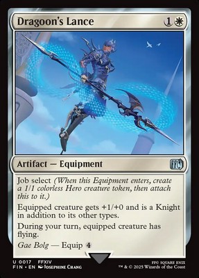 MTG Magic the Gathering Dragoon's Lance (17/764) Final Fantasy NM