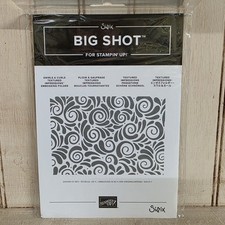 "SWIRLS CURLS Embossing Folder by Stampin Up - Brand New, Sealed 147923 "