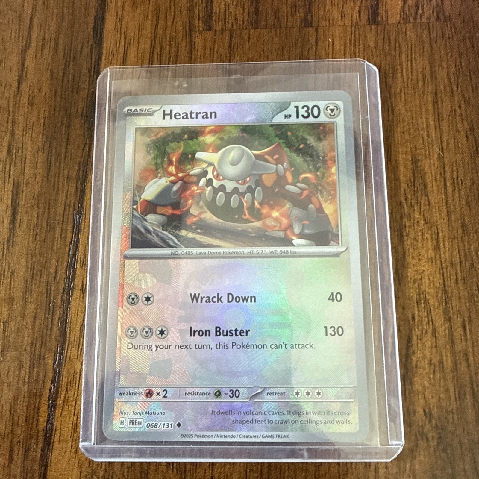 Heatran 068/131 Masterball - Prismatic Evolutions (PRE) Pokemon Card (MINT)