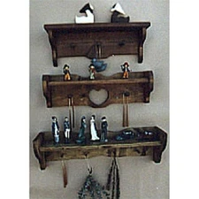 Woodcraft Project Paper Plan to Build Three Shelves