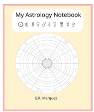 Blank natal chart templates, atrology notebook