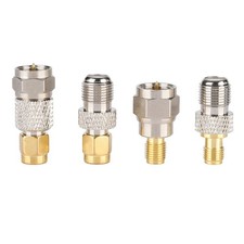 .  4Pcs F To SMA Adapter Aerial Connector Cable DAB Coaxial Antenna Converter