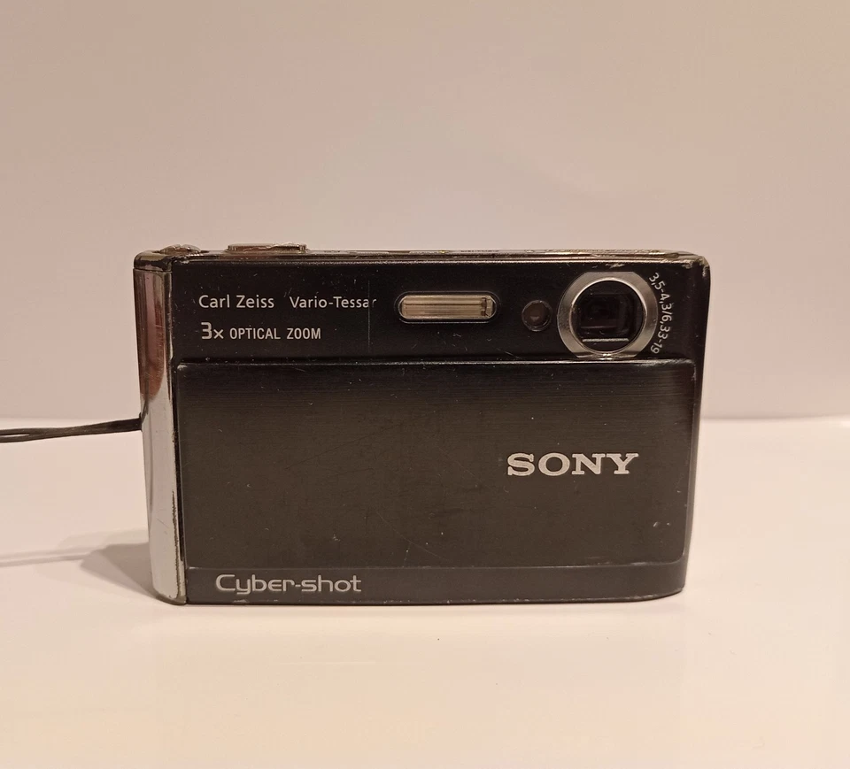 Sony Cyber-shot DSC-T70 8.1MP Black Digital Compact Camera Working w/ Battery - Image 2 of 4