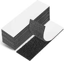Durable 1" x 4" Hook and Loop Tape - 12 Pack of Invisible Double Sided Fasteners