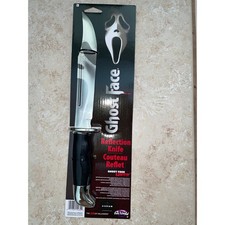 REFLECTION GHOST FACE 13" CHROME BOWIE KNIFE HALLOWEEN COSTUME PROP NEW