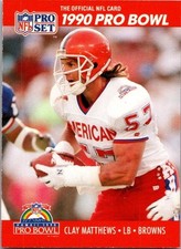 1990 Pro Set - Pro Bowl Clay Matthews #353