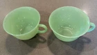 Vintage Fire King Jadeite Alice Cups - Set of 2 EUC