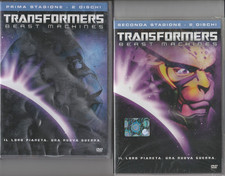 4 Dvd TRANSFORMERS BEAST MACHINES PRIMA + SECONDA STAGIONE serie completa nuovo