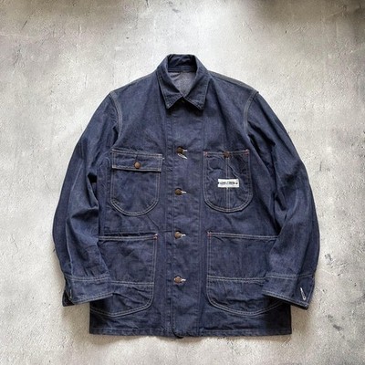 1950s 60s Montgomery Ward PowrHouse Denim Chore Jacket PH Tag M L