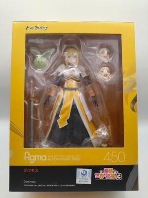 KONOSUBA 3 DARKNESS FIGMA #450 FIGUR + BONUS (MAX FACTORY) OFFICIAL NEU SEALED