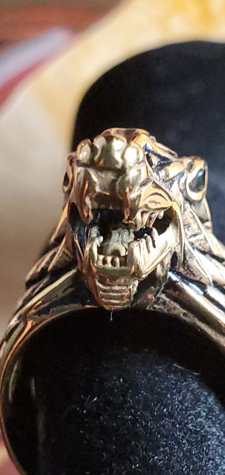 Large Celtic Looking Wolf Ring - image 5