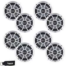 Wet Sounds Four Pairs of XS-65i-S Silver Marine Grade 6.5" Speakers