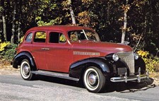 1939 Chevrolet Master Deluxe Trunk Back Sedan Roaring 20 Autos Unp Mint K21