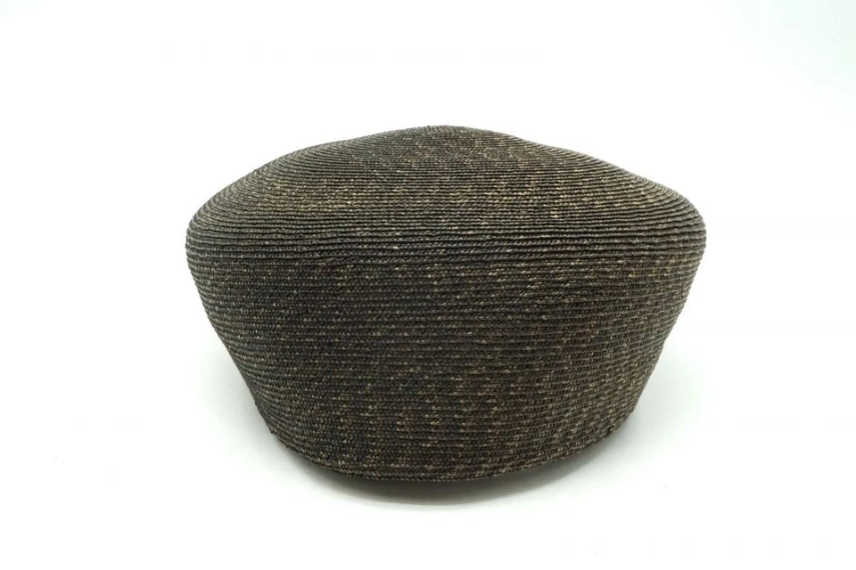 Vivienne Westwood Chapeau Béret Tressé Motif Paisley Marron 6880k Taille Unique - Photo 4/4