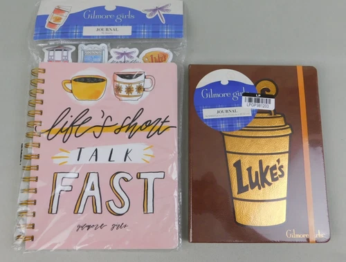 Gilmore Girls 25th Anniversary Lot 2 Journals Faux Leather Luke's Tabbed Lined