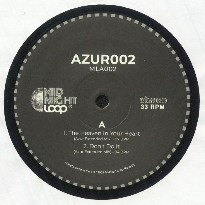 MIDNIGHT LOOP - AZUR 002 - Vinyl (12"")