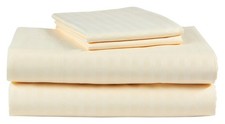 King 500 Thread Count Cotton Bed Sheets Set Hotel Extra Soft Easy Fit Beige