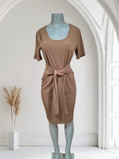 Tie Waist Short Sleeve Shirt Dress