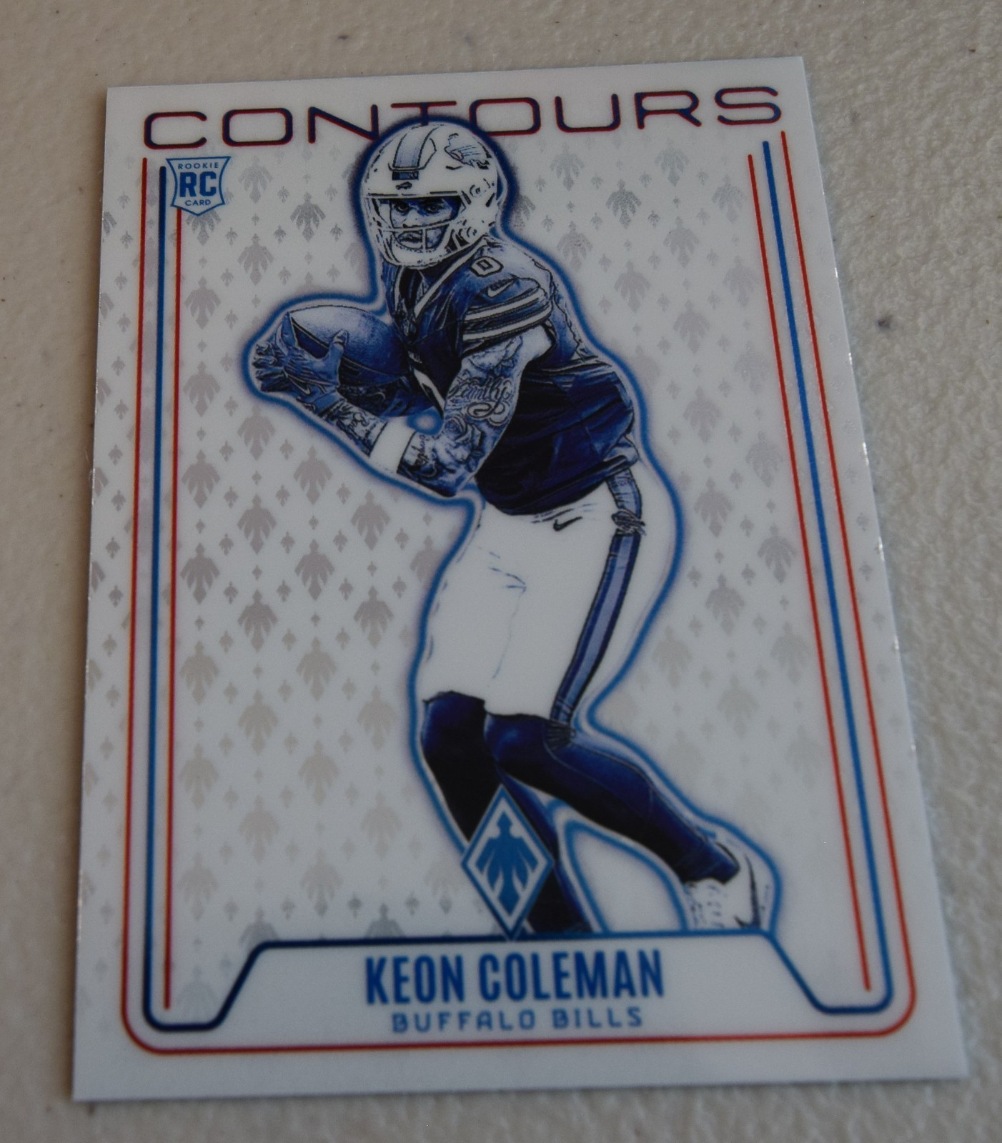 2024 Panini Phoenix Keon Coleman Contours RC Rookie #CON-KCN Bills
