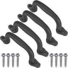 Black Playground Safety Handles, Non-Slip Plastic Kids Playground Grab Handles,