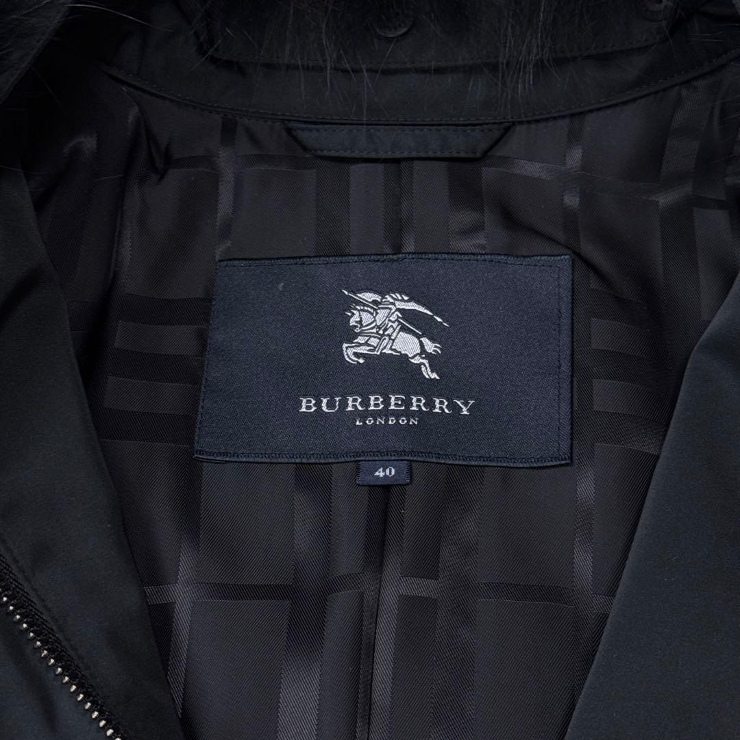 Burberry  Excellent Condition  London Padded Fur Coat Fox Black Size 40 thumbnail 9