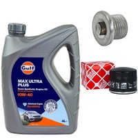 MotoröL Filter Set 10W-40 4 Liter + ÖLablassschraube FüR Smart Fortwo Forfour