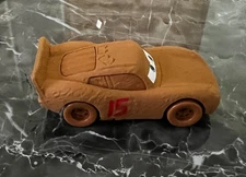 DISNEY PIXAR CARS "LIGHTNING MCQUEEN AS CHESTER WHIPPLEFILTER", NEW, LOOSE