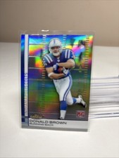 Donald Brown 2009 Finest Refractor Rookie Card #83. rookie card picture