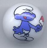 A Set of 3 Smurf Glass Advertising Marbles
