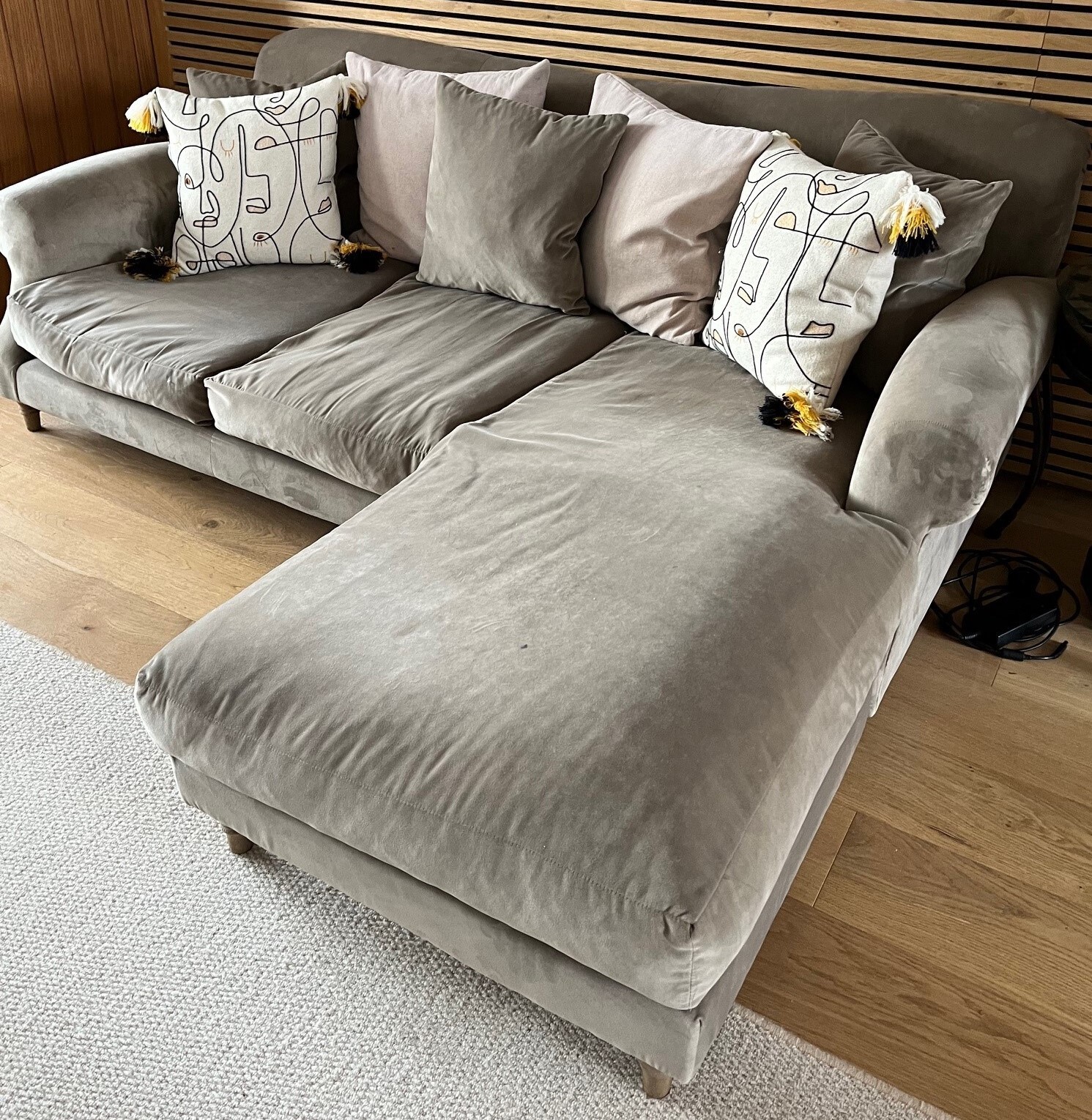 Loaf large Crumpet Chaise sofa right hand eBay