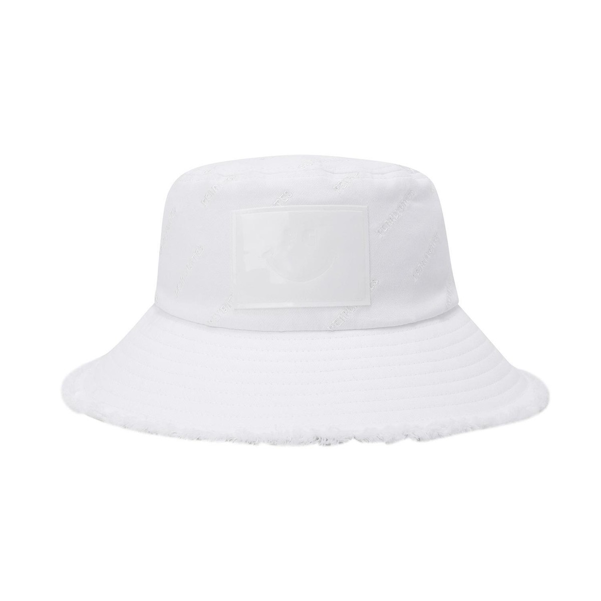 【PEARLY GATES】 Women's Striped Logo Raffia Hat / 追跡付 Genuine PEARLY GATES GOLF Womens Striped Twill Logo Bucket