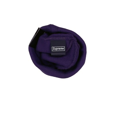 Supreme x New Era FW23 Box Logo Beanie Purple | eBay